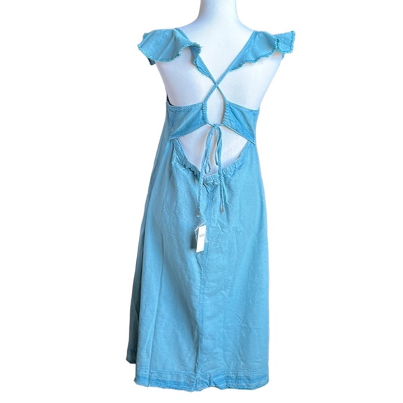 Anthropologie Pilcro Flutter Sleeve Midi Dress - Picture 3 of 9